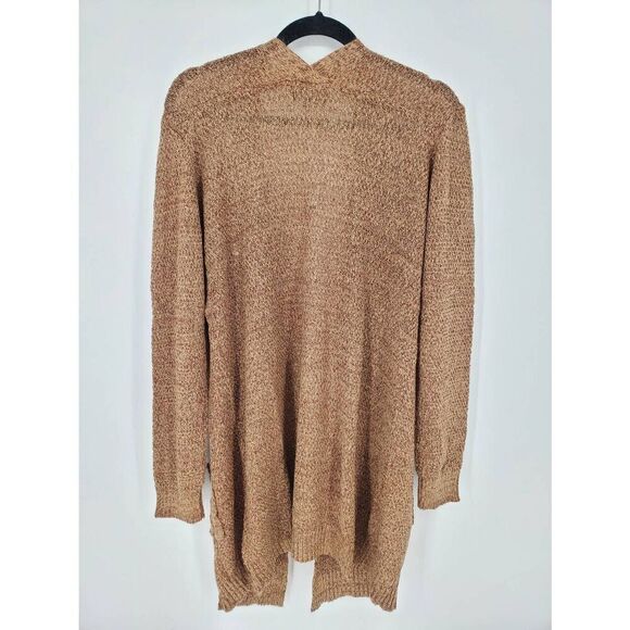 Love Ellie‎ Women's Brown long line cardigan duster with pockets Size Large - Picture 6 of 6